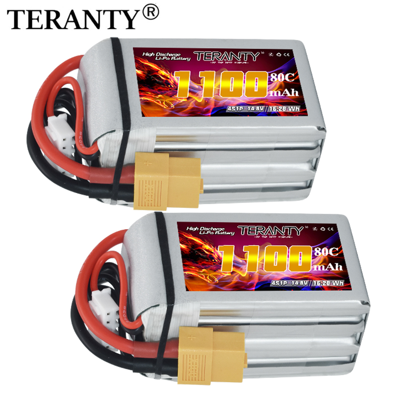 Drone Racing Battery - TERANTY 4S 1100MAh 80C/160C Baterai Lipo