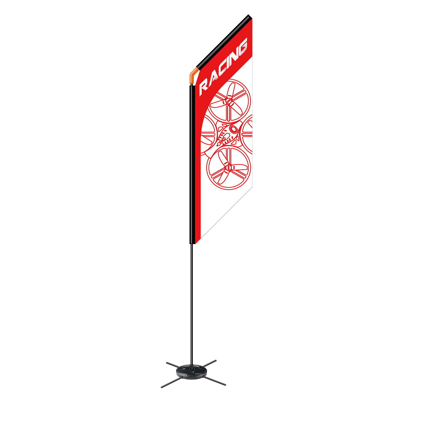 Drone Racing Flag - Drone FPV Racer Flag 560mm Quad