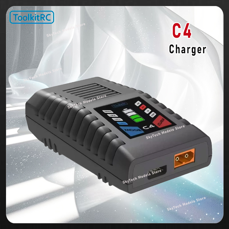 Drone Racing Charger - ToolkitRC C4 50W Pengisi Daya Seimbang