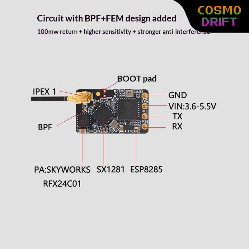 Penerima Hot BAYCK Expresslrs  - Drone Racing Receiver ulasan dan harga