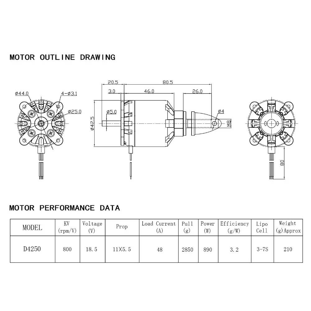 NEEBRC 4250 Motor Brushless Ou - Drone Racing Esc ulasan dan harga