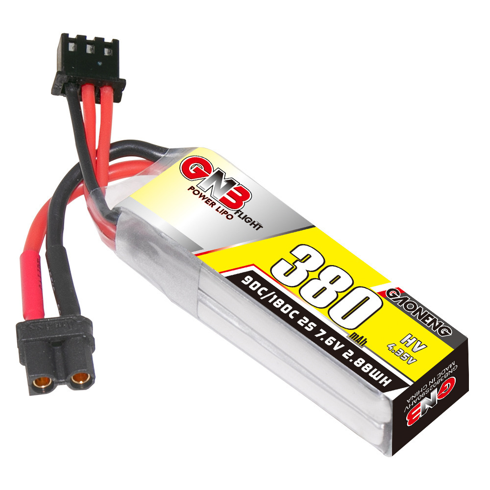 Baterai Lipo GNB 2S 7.6V 380mA - Drone Racing Battery ulasan dan harga