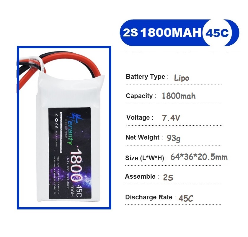 2 buah 7.4V Lipo 2S baterai 15 - Drone Racing Battery ulasan dan harga