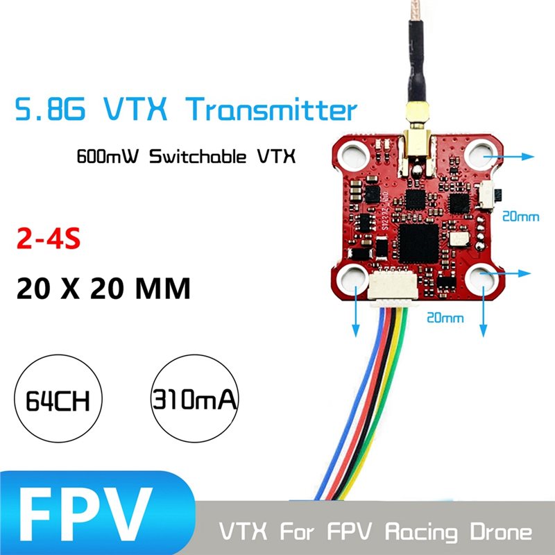 B27B MINI008 VTX 64CH 5.8G Mod - Drone Racing Transmitter ulasan dan harga