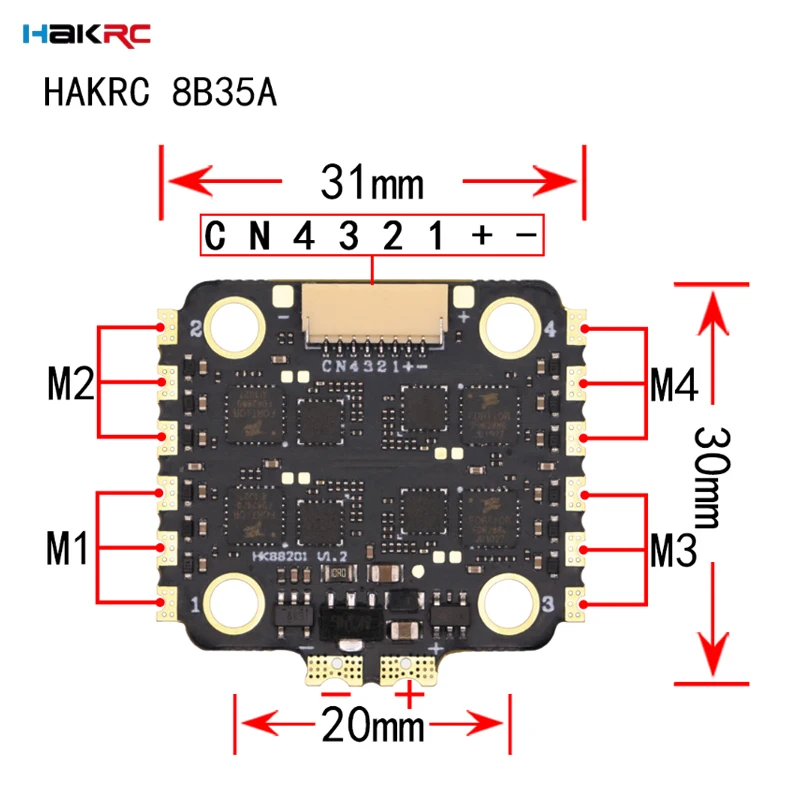 HAKRC F7220 V2 F7 Mini Flight  - Drone Racing Flight Controller ulasan dan harga